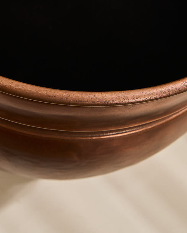 Vintage Urn Style Copper Planter Pot