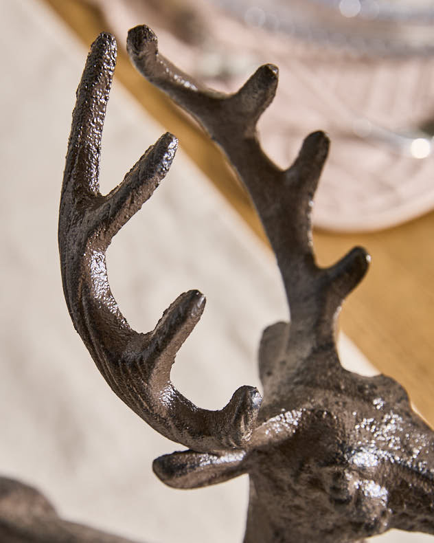 Cast Iron Stag Wine Bottle Holder