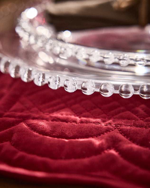 Bella Perle Glass Cake Stand