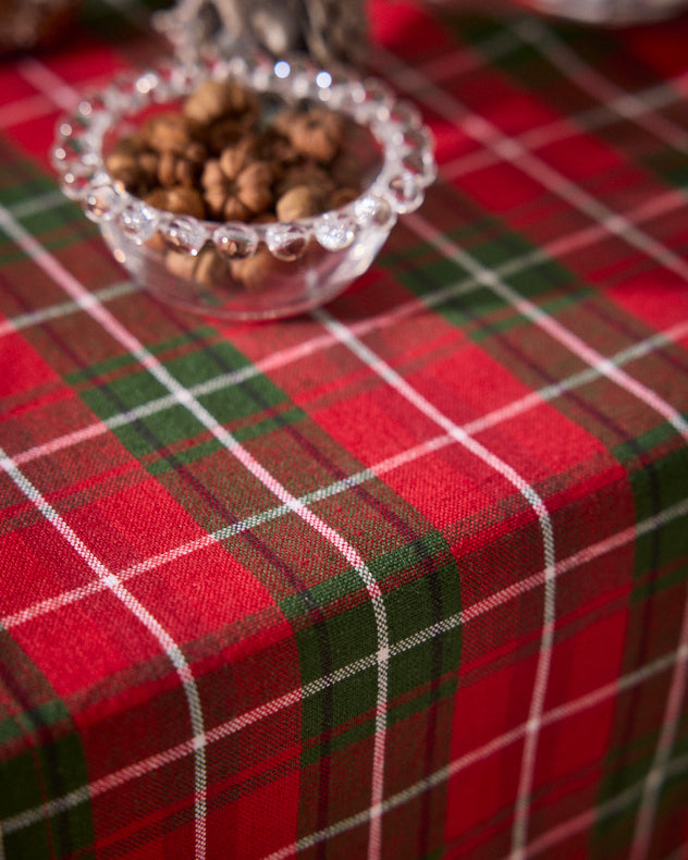 Highland Red Tartan Table Runner