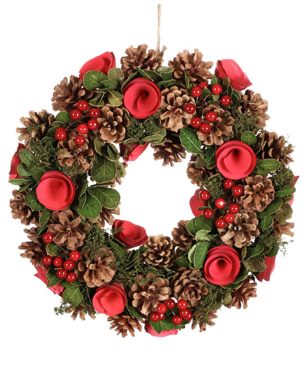 Indoor Traditional with a Twist Wreath 35cm