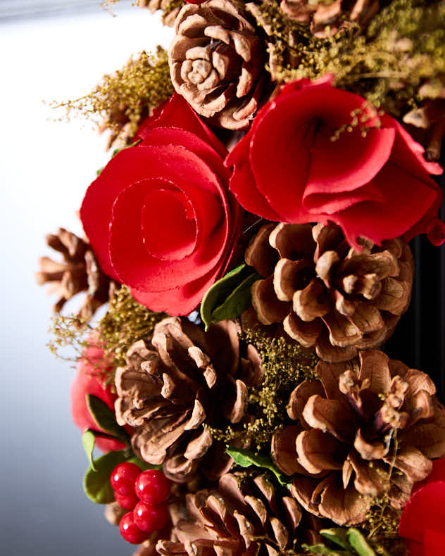 Winter Forest Christmas Wreath 35cm