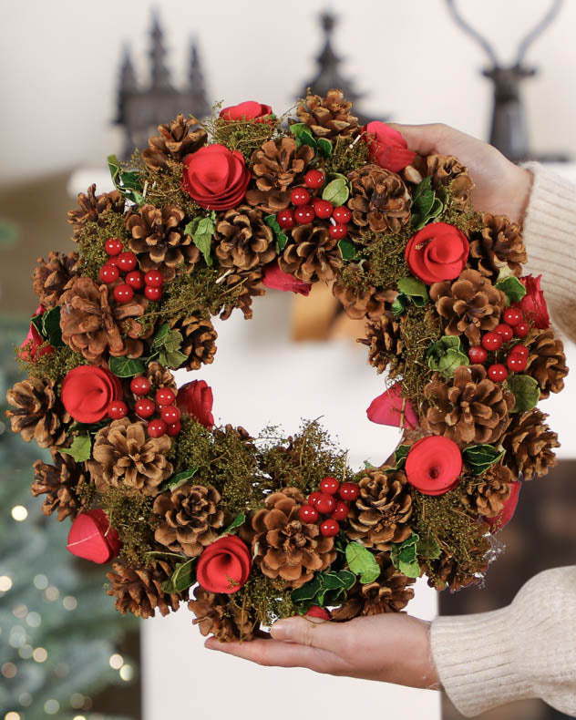 Winter Forest Indoor Wreath 35cm