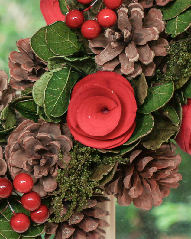 Personalised Winter Forest Wreath 35cm