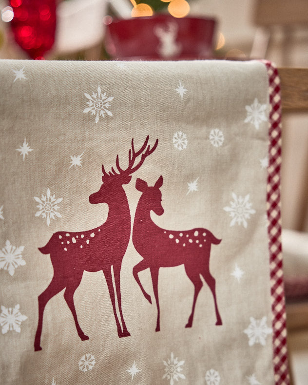 Prancing cheapest Reindeer Table Runner