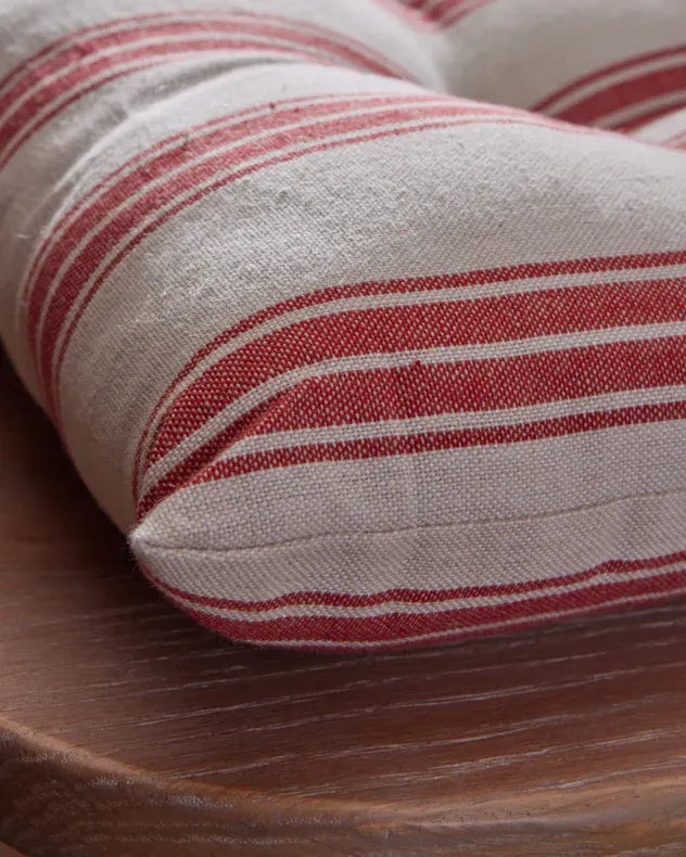 Seat Pads - Set of 2 Red Stripe Seat Pads