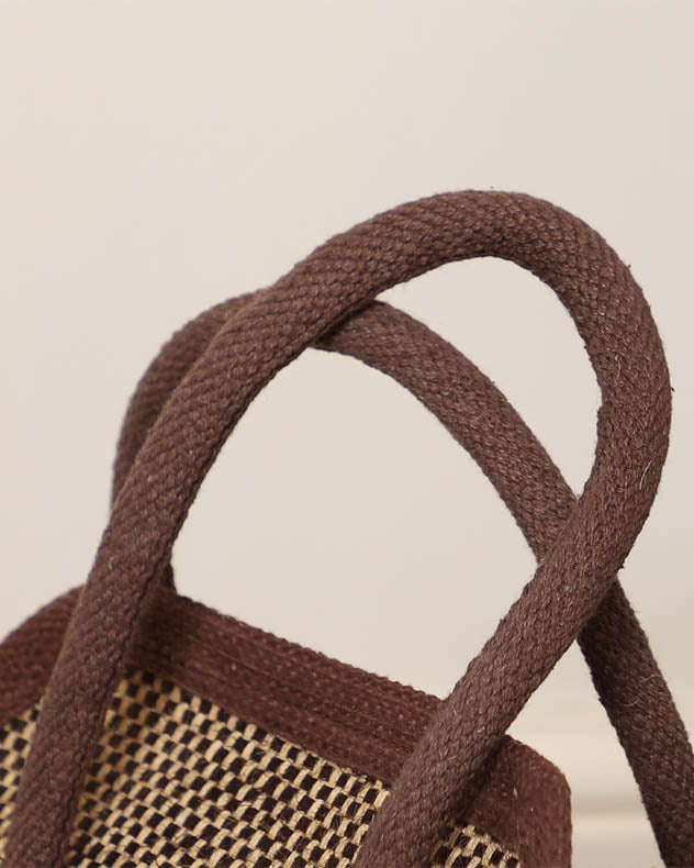 Open Ended Brown Jute Log Bag