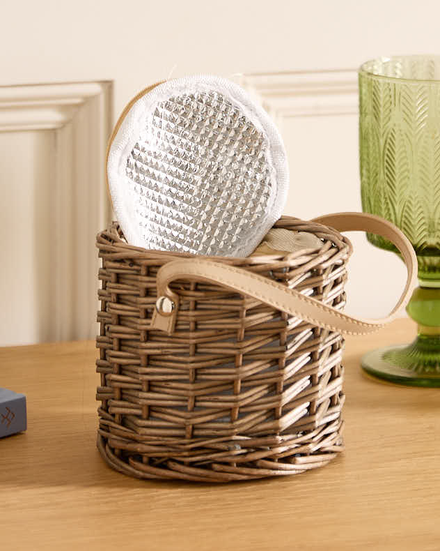 Wicker Champagne Cooler Basket