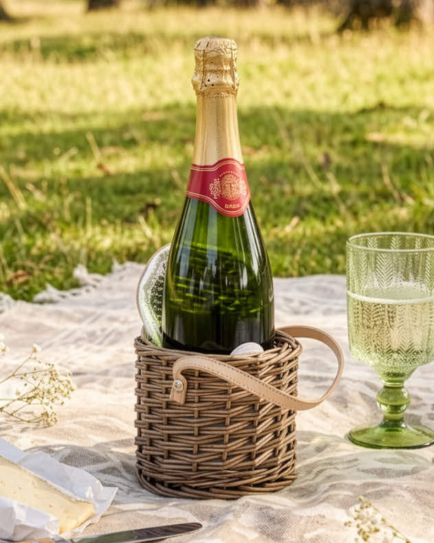 Wicker Champagne Cooler Basket