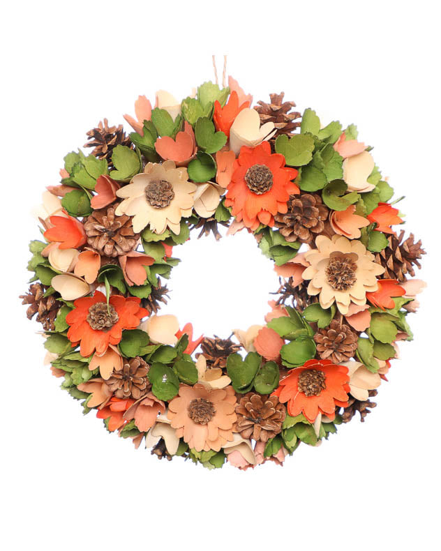 Harvest Floral Halloween Wreath