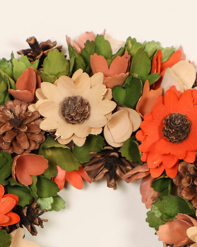 Sunny Meadow Floral Wreath 32cm
