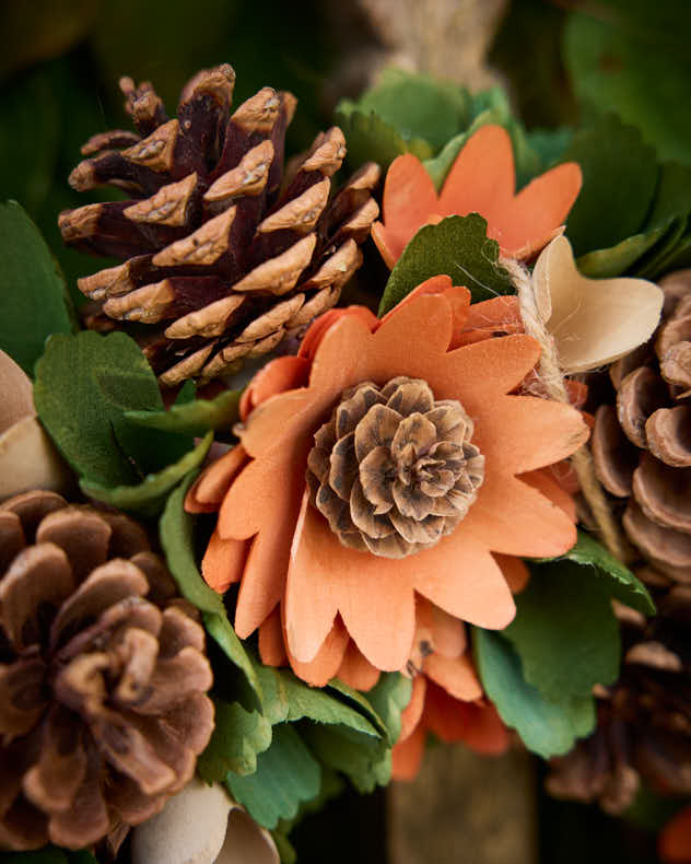 Autumn Meadow Floral Wreath 32cm