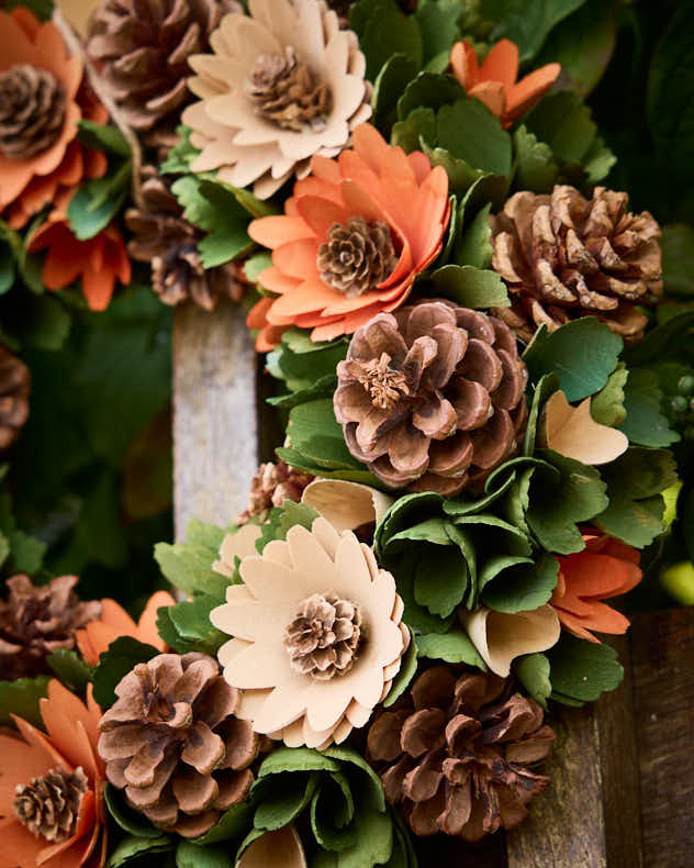 Autumn Meadow Floral Wreath 32cm