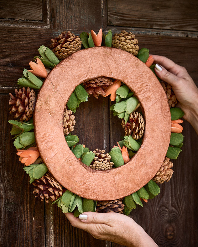 Harvest Floral Halloween Wreath