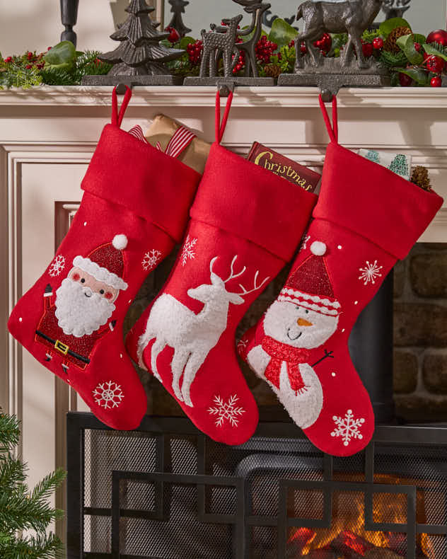 Jolly Red Children's Christmas Stocking