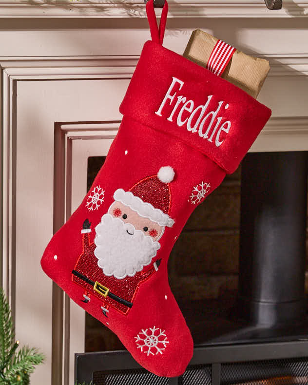 Personalised Jolly Red Christmas Stockings