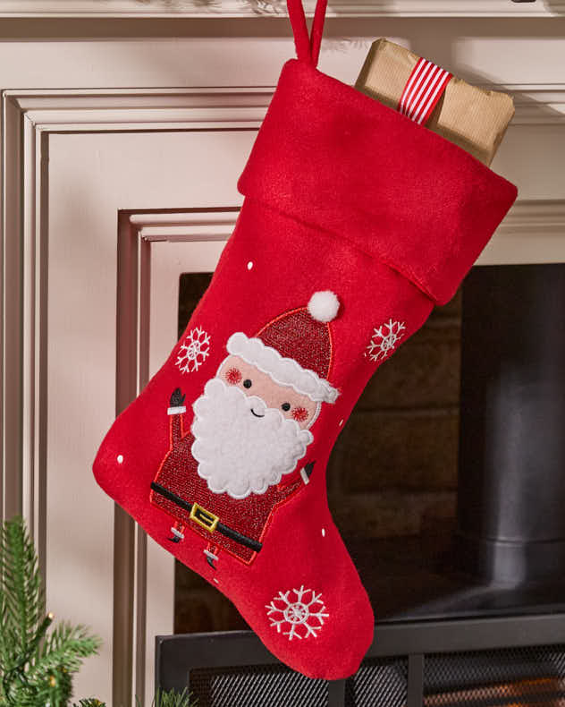 Jolly Red Children's Christmas Stocking