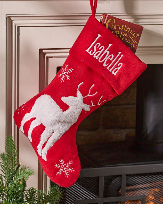 Personalised Jolly Red Christmas Stockings