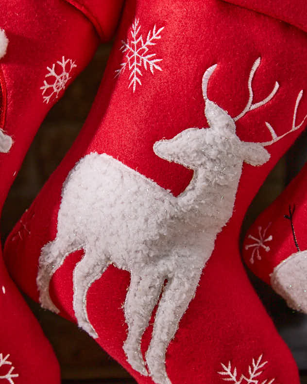 Stockings - Personalised Jolly Red Christmas Stockings