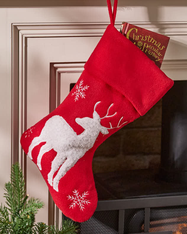 Stockings Snowman - Jolly Red Children's Christmas Stocking