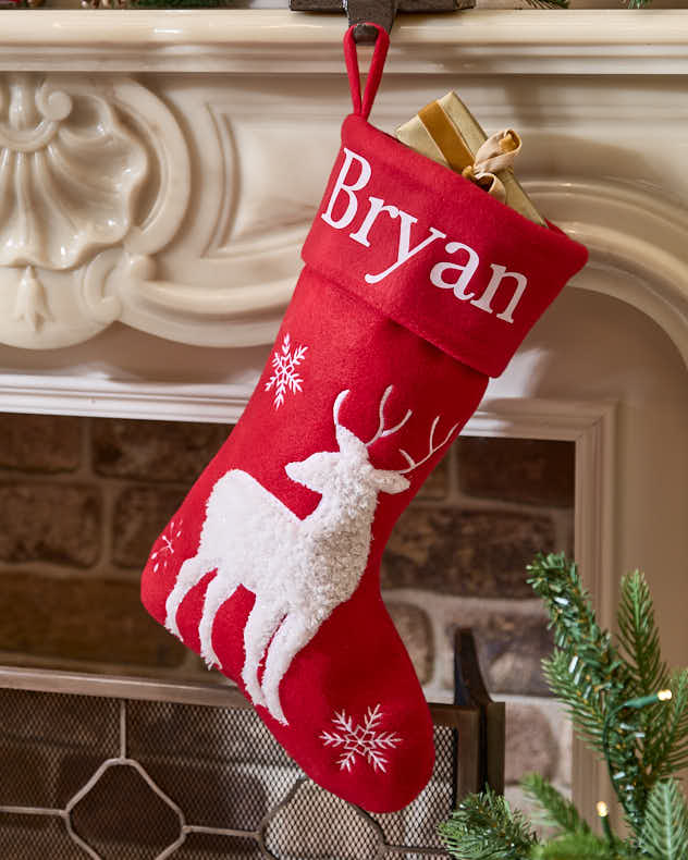 Personalised Jolly Red Christmas Stockings
