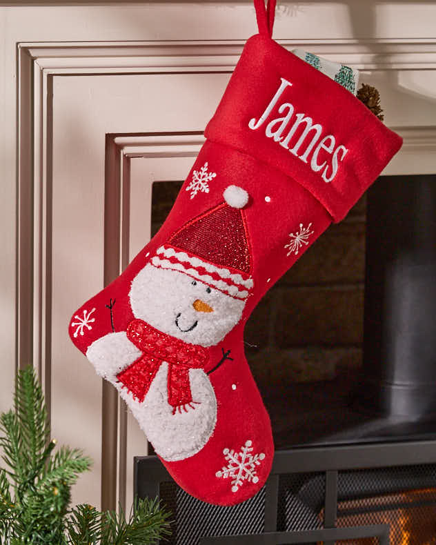 Personalised Jolly Red Christmas Stockings