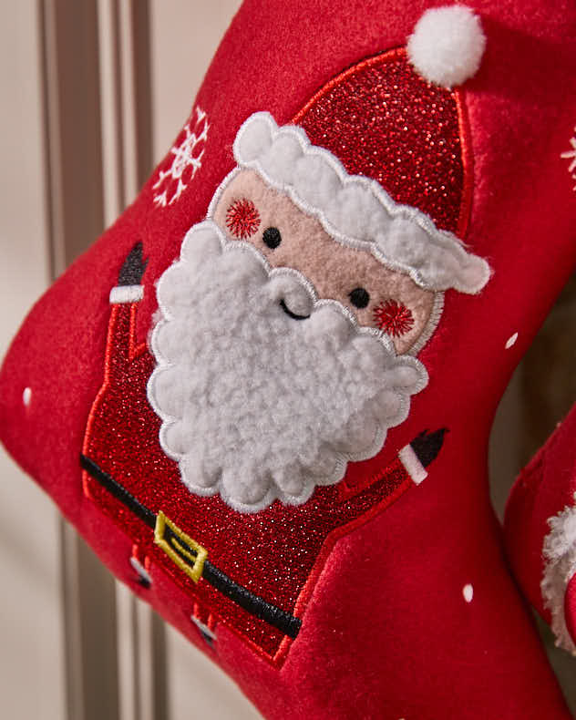 Stockings - Personalised Jolly Red Christmas Stockings