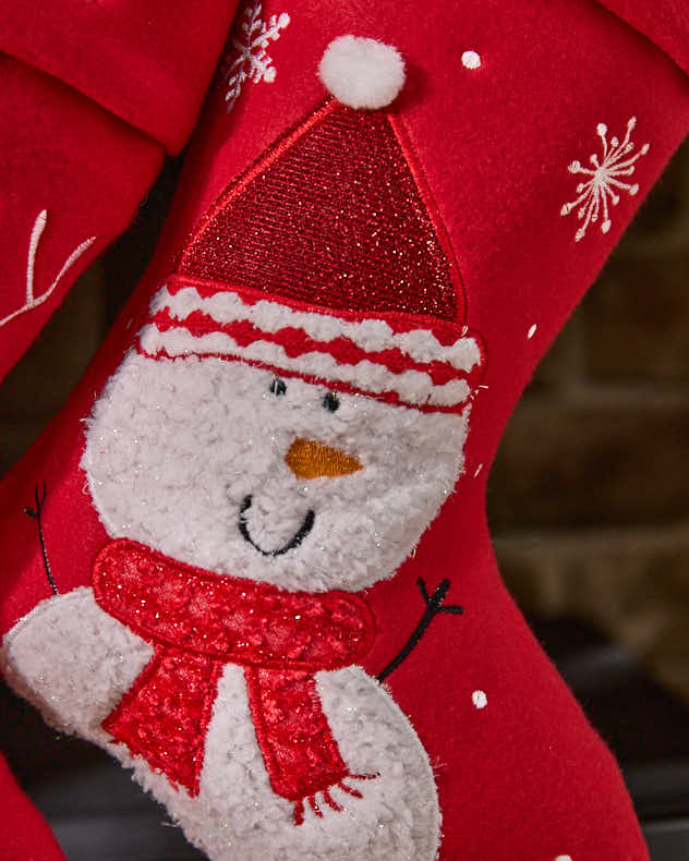 Stockings - Personalised Jolly Red Christmas Stockings