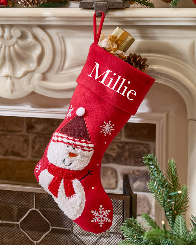 Personalised Jolly Red Christmas Stockings