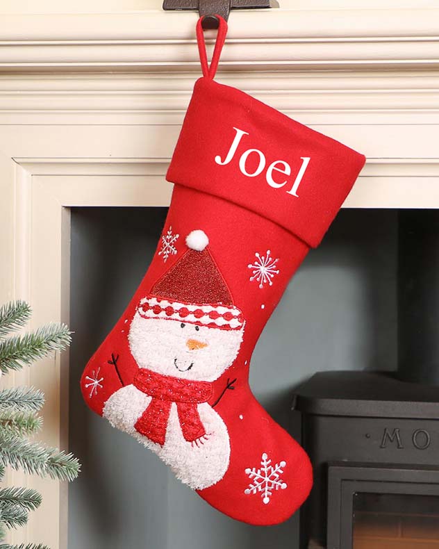 Personalised Jolly Red Christmas Stockings