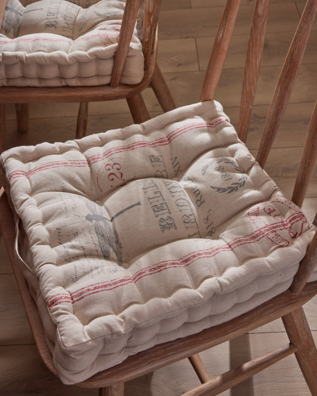Seat Pads Two Pack - Belle Jardinere Country Style Seat Pad