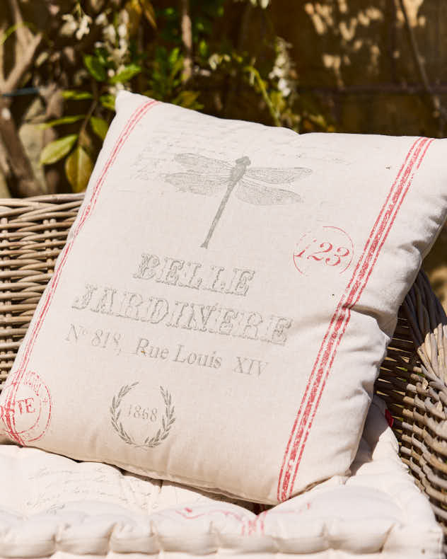 Belle Jardinere Red Garden Cushions