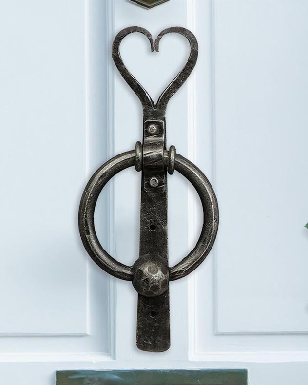 Iron Heart Shaped Door Knocker