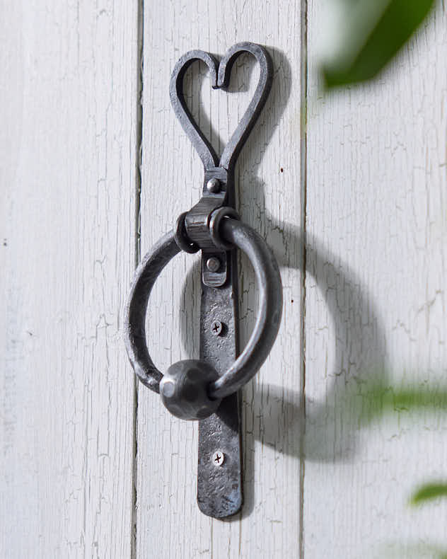 Iron Heart Shaped Door Knocker