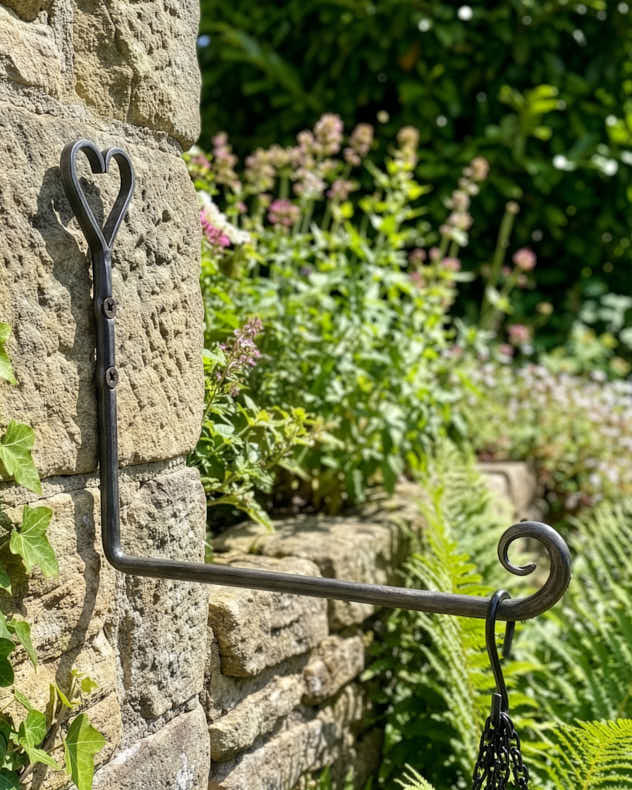 Iron Heart Shaped Lantern Hook