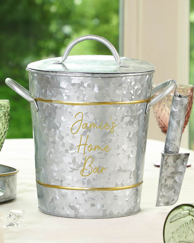 Personalised Gold Band Ice Bucket