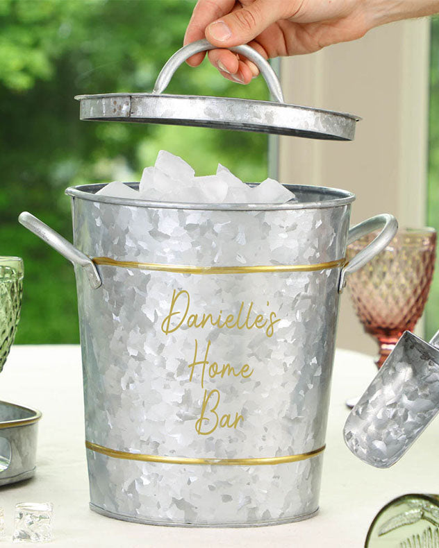 Personalised Gold Band Ice Bucket