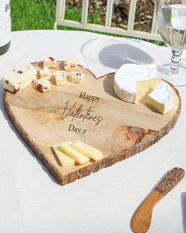 Happy Valentine's Wooden Cheese Board
