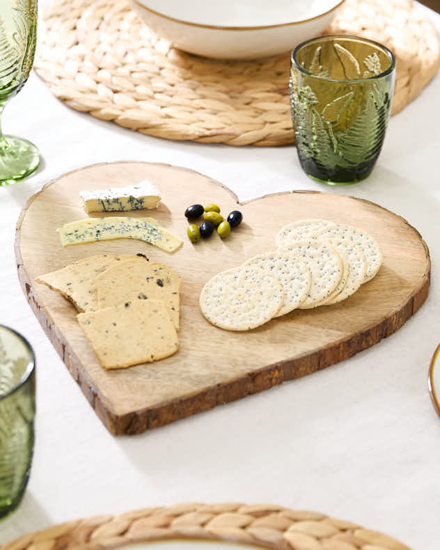 Personalised Heart Cheese Board