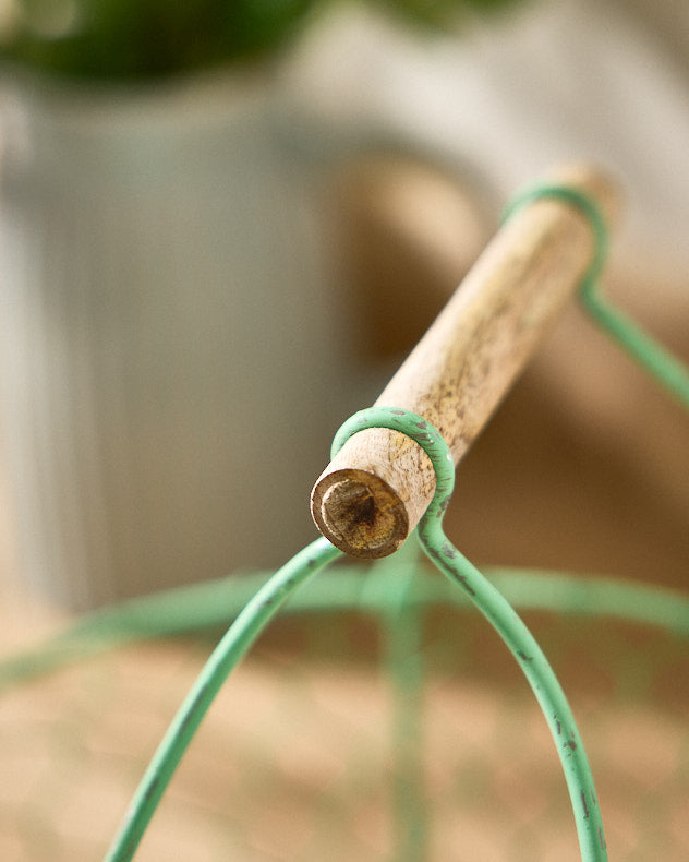 Green Chickenwire Craft Trug