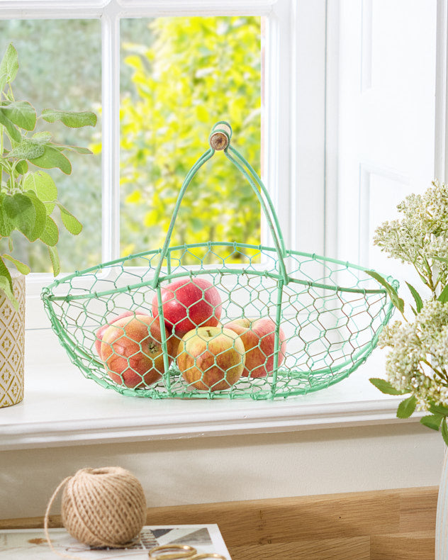 Green Summer Strawberry Basket