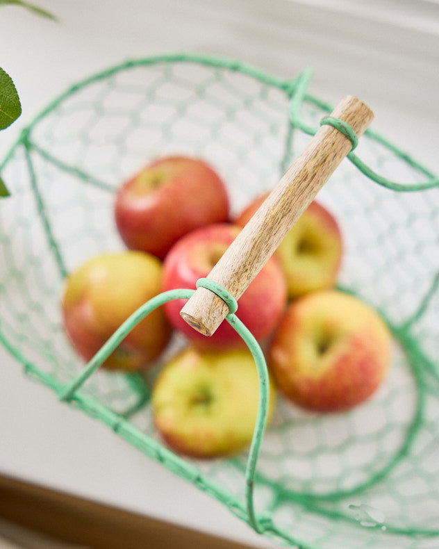 Green Summer Strawberry Basket