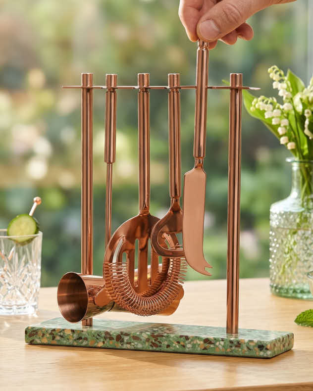 Home Bar Tool Set & Stand