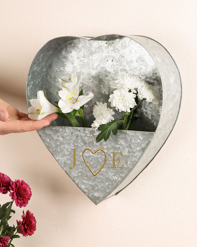 Personalised Heart Wall Planter