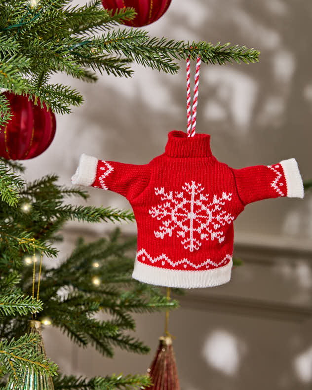 Red Festive Jumper Tree Decoration