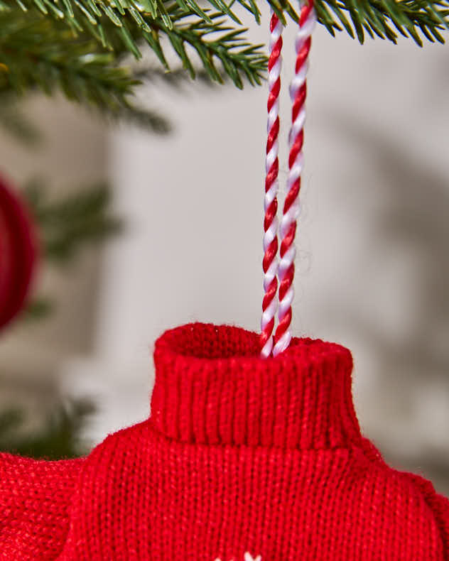 Red Festive Jumper Tree Decoration