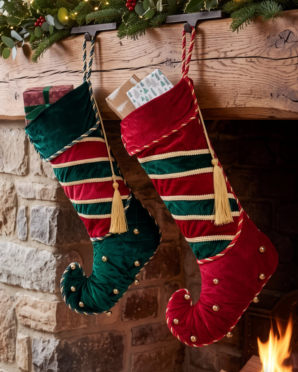 Luxury Jingle Bell Christmas Stocking