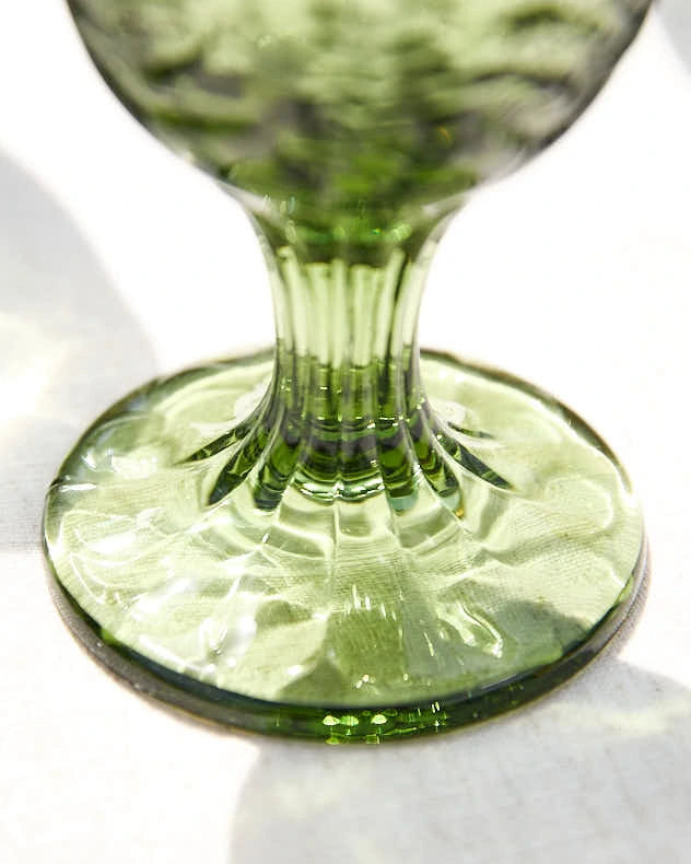 Green Wine Goblet