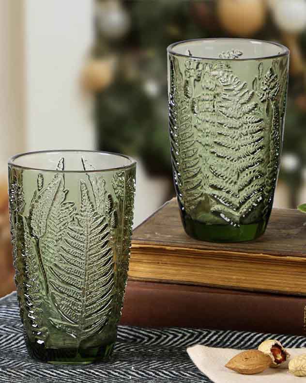 Fern Leaf Glassware Collection