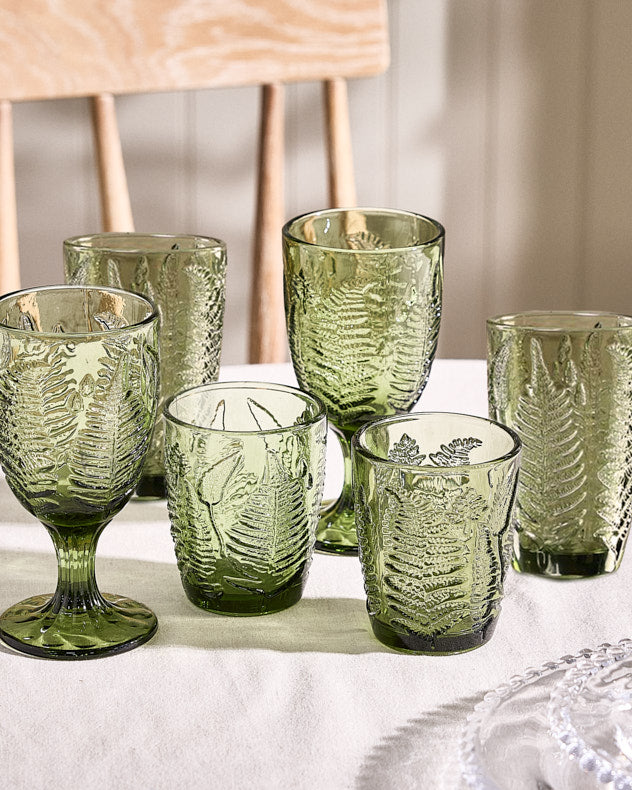 Fern Leaf Glassware Collection